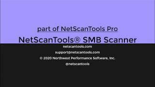 NetScanTools Pro SMB Scanner [upl. by Reave192]