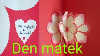 Přáníčko ke dni matek  skvělý dárek ke Dni matek DIY Mothers Day Pop up card [upl. by Bobbette435]