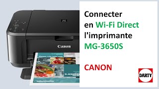 Connecter son imprimante Canon MG3650S en WiFi direct [upl. by Nelra]