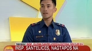 UB Insp Glenn Santelices nagtapos na valedictorian ng PNPA Class 2014 [upl. by Nadab]