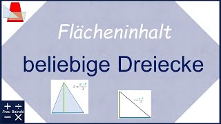 Flächeninhalt von Dreiecken [upl. by Cirded]