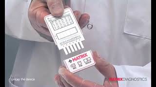 Matrix Diagnostics  How to use a Dip amp Read Matrix Multi Drug Screening Card [upl. by Rizan]