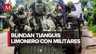 Limoneros regresan al tianguis de Apatzingán tras la llegada del ejército a Michoacán [upl. by Sirret]