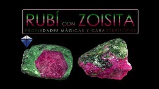 Rubí con Zoisita  Propiedades mágicas y características  Piedras preciosas [upl. by Gereld]