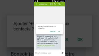 02 LE BONCOIN FR  ATTENTION ARNAQUE NUMERO SURTAXE Mail [upl. by Nnaarual652]