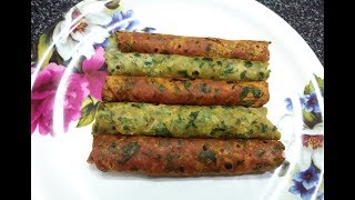 mente soppu paratha recipe in kannada2 waysmethi paratha in 2 colours amp tastes in kannada [upl. by Archambault]