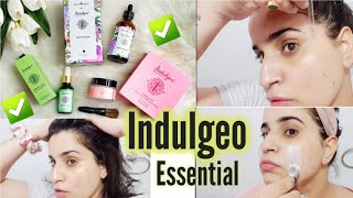 Indulgeo essential Squalane Hair Promotor and Pore minimizing Face mask Review [upl. by Ajiam]