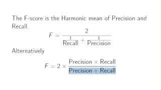 Statistics  The F Score [upl. by Enylecoj]