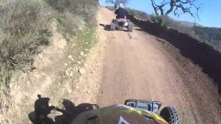 86 Suzuki LT250R at Hollister CA following Honda TRX250R [upl. by Hanako]