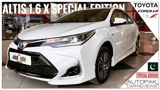 Toyota Corolla Altis 16 X Special Edition 2022 Detailed Review Price Specifications amp Features [upl. by Eiramrebma]