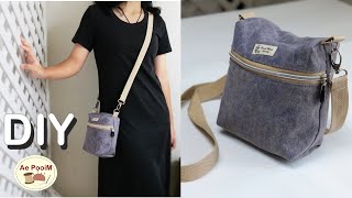 Quick and easy way to make a crossbody bag [upl. by Wolsniw]