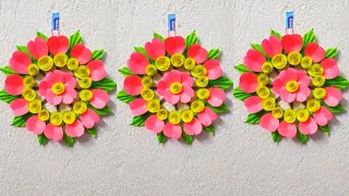 easy and quick wall hangingwall decor ideas with paperhome decor items Pranaticraftactivities [upl. by Spieler]