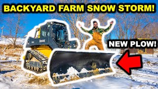 SNOW STORM Hits the BACKYARD FARM [upl. by Yelekreb]