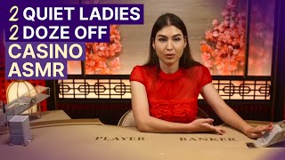 DOZE OFF with Quiet Mumbly Baccarat ♦️ Unintentional ASMR Casino [upl. by Gasser334]