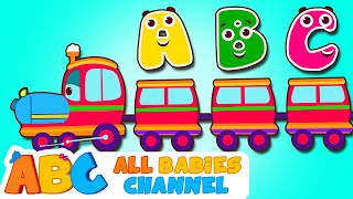 All Babies Channel  ABC Songs For Children  ABC Train Song  Nursery Rhymes [upl. by Aniryt]