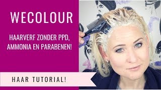 HAARVERF ZONDER PPD AMMONIA EN PARABENEN  WECOLOUR REVIEW  Dazzling Beauty [upl. by Mihe]