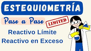 Estequiometria  Reactivo Límite y Reactivo en Exceso ejercicios paso a paso  Tutor Joel [upl. by Airres64]