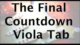 Learn Final Countdown on Viola  How to Play Tutorial [upl. by Nodearb250]