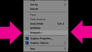 how to add notepad and notepad to the right click menu of the desktop or laptop 3DAnimationBoss [upl. by Eicirtap]