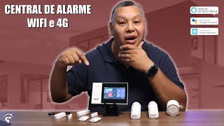 WIFI e 4G  CENTRAL DE ALARME TUYA  Funciona com ALEXA e GOOGLE  Home Assistant [upl. by Irakab]