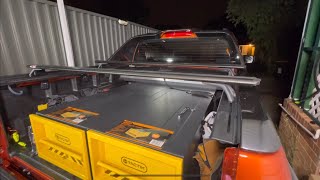 Rola Roof Rack for Isuzu Dmax XT 2022 in Tub Roller Shutter Part NoAPEX1492  Part 1 installation [upl. by Khalsa]