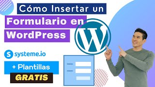 ✅ Cómo Insertar un FORMULARIO en WORDPRESS  Tutorial Systemeio Español [upl. by Soilisav]