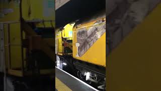 Rail Grinding Train Departing Brockenhurst Railway Station on Platform 1 [upl. by Notsa]