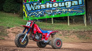 ATC250R Holeshot at Washougal MX [upl. by Nwahshar]