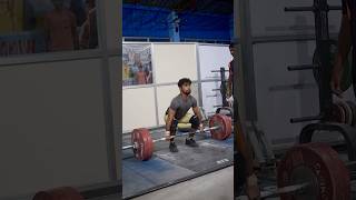 Weightlifting 130 kg clean and jerk by 55 kg category weightlifter sathsihsivalingamweightlifting [upl. by Duthie914]