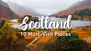 SCOTLAND TRAVEL 2023  10 Beautiful Places To Visit In Scotland  Itinerary Suggestions [upl. by Etnahsal]