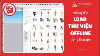 Hướng dẫn cách load thư viện Offline trong Enscape  Enscape Tutorial [upl. by Ashleigh]