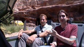 Onride Interview Radiator Springs Racers with Imagineer Tom Morris at Cars Land [upl. by Garibull]