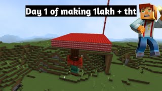 Day 1 of making 1lakh  tht in Minecraft minecraft minecrafthumor minecraftshorts gaming games [upl. by Aelem791]