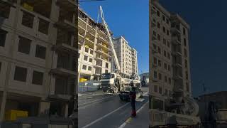 Hazır beton dökümü 🏗️ shorst excavator construction inşaat bulldozer hitachi deprem home [upl. by Skillern]