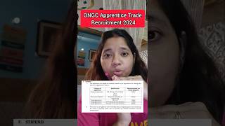 ONGC Apprentice Trade Recruitment 2024 [upl. by Verney221]