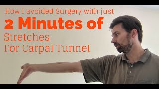 Wrist Exercises for Tendinitis Carpal Tunnel Syndrome  Avoid RSI injury in just 2 minutes a day [upl. by Rolat]