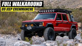 Crewmanche Walkaround  Jeep Comanche Dana44 Wilwood brakes 35quot Maxxis [upl. by Ettelloc]