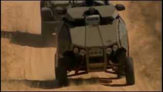 Guardium UGV GNius unmanned ground vehicle in action Israeli Army Israel [upl. by Onoitna]