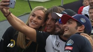 Fernando Alonso and co meet the fans in Barcelona  Spanish Grand Prix [upl. by Refinaj938]