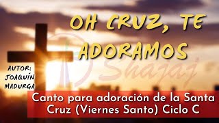 CANTO PARA ADORACIÓN DE LA SANTA CRUZ Viernes Santo  OH CRUZ TE ADORAMOS  Letra y acordes [upl. by Florella]