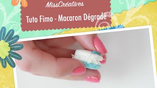 Tuto Fimo  Macaron dégradé [upl. by Hacim]