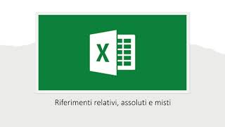 Corso Excel  Riferimenti relativi assoluti e misti [upl. by Iohk]