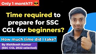 How much time is sufficient for SSC CGL preparation  SSC CGL 2024 strategy for beginners [upl. by Alain]