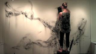 Flocking Wall Drawing [upl. by Ahsata]