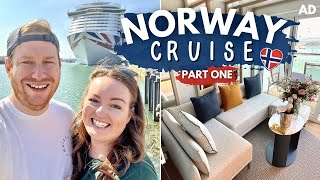 NORWAY CRUISE 🇳🇴 PART ONE • Iona ship tour conservatory minisuite amp sea day 🌊 PampO Cruises AD [upl. by Dibrin991]