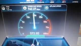 Singtel 1Gbps  Linksys EA9200 LAN performance [upl. by Eirb]