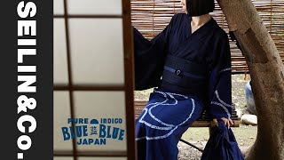 【BLUE BLUE JAPAN】TOMOE SHIBORI YUKATA [upl. by Papageno829]