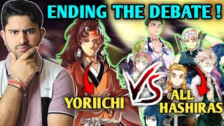 What if Yoriichi vs All Hashiras   Can Yoriichi defeat All Hashiras together  Hindi [upl. by Sasnak]