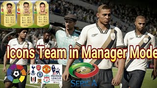 OMG  Icon Team in Manager Mode  Updated Transfer  Unlock Adidas  MLS amp Icons in Kick off FIFA 18 [upl. by Eenat]