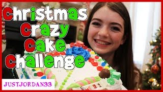 Christmas CRAZY CAKE Challenge  JustJordan33 [upl. by Rubie217]